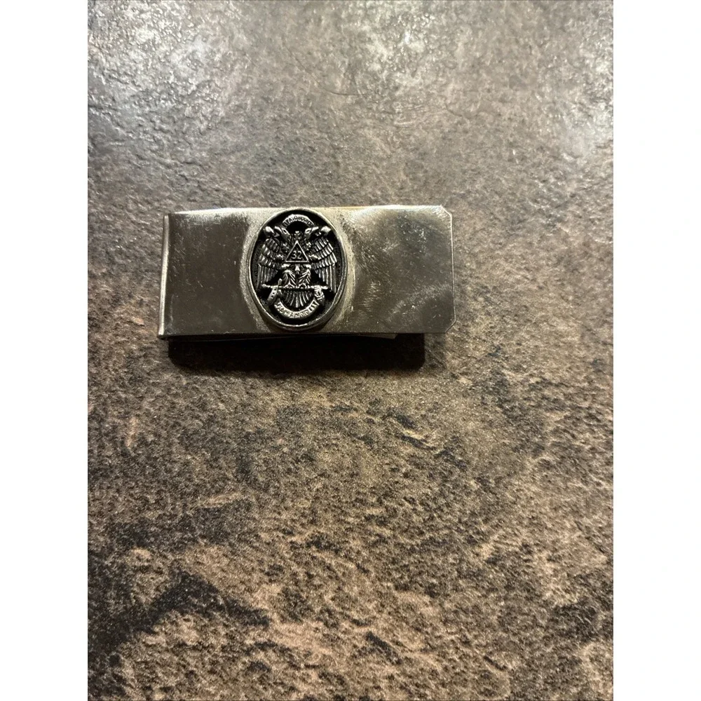 Vtg Masonic Scottish Rite 32nd Degree Money Clip